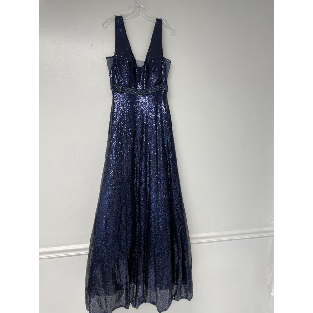NWT Women's Fiesta Fashion Navy Sequin Aline Gown Size XL

570387175